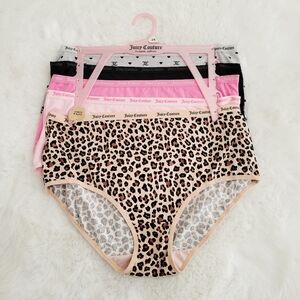 JUICY COUTURE 5-PACK CUTE AND CURVY PANTIES SIZE 2X